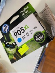 惠普HP 905XL 高打印量綻藍 原廠墨水盒 香港行貨 High Yield Cyan Original Ink Cartridge (打開但從未使用過 opened but never used)