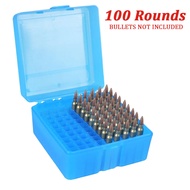 100 Rounds .223/5.56 Rifle Ammo Box Bullet Shell Holder Box Rifle Cartridge Storage Case Ammo Can Ta