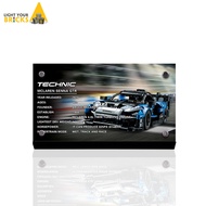 POP BRICKS | LEGO Compatible McLaren Senna GTR Display Plaque 42123