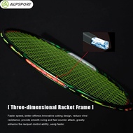 ALP SY 10U Badminton Racket Ultra-light 52g Maximum 32 lbs Carbon Fiber + Titanium Professional Rack