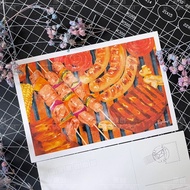 BbQ postcard ｜ling6_ling1