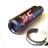 SC PROJECT CRT EXHAUST Black Matte Inlet 50 Motor Vixion Fu Cbr Mx King R25 R15 Sc Project CRT Yamah