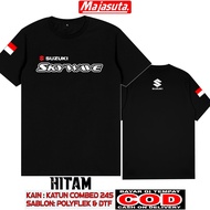 BAJU KAOS SUZUKI SKYWAVE M1 KATUN COMBED 24S TEBAL//KINI DENGAN LOGO DI BELAKANG//BISA COD//KAOS KOM
