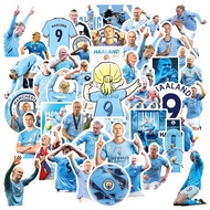Erling Haaland Soccer Character Sticker Pack 50 Sheets Waterproof Graphic Decoration for Travel Gear