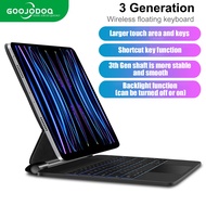 【Use Coupon 200₱ OFF 】GOOJODOQ iPad Magic Keyboard with Case For iPad Air 4 5/Pro 11 Pro 12.9 10th G