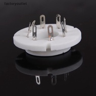 FCMY Vintage amp diy 8pin b8s ceramic vacuum tube socket for fu50, gu-50 fu-15 5u8c FAC