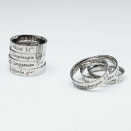 TNT时代少年团按时长大周边钛钢不掉色属可水洗指环刻字宋亚轩TNT era Youth League on time to grow up around titanium 港味潮流旗舰 5Hd5pNt