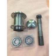 HUB 6205 HD CHROME WITH AXLE AND BEARING