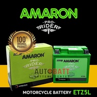 【hot sale】 Amaron Pro Rider ETZ5L (YTX5L, MF5L) Maintenance-Free Motorcycle Battery