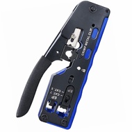 ZoeRax RJ45 Crimping Tool Pass Through CAT6 CAT5 Pass Thru Ethernet Crimper for RJ45 RJ12 RJ11 Modul