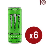 MONSTER - Monster Energy [平行進口]-(無糖)魔爪超越仙境碳酸能量飲料(罐裝) 6x355毫升 - 英文版 - 綠色 K2429KJ