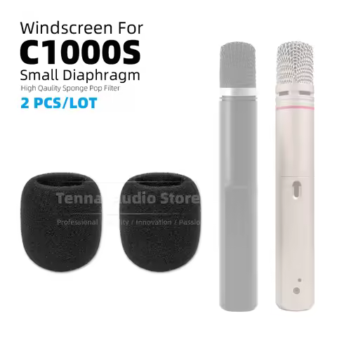 2PCS Windscreen Sponge Mic Windproof Shield For AKG C1000S C 1000 C1000 S 1000S Microphone Anti Pop