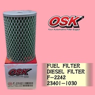 OSK F-2242 FUEL FILTER ,DIESEL FILTER FOR EXCAVATOR ENGINE 4BB1,6BB1 23401-1030
