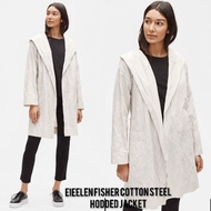 Eileen fisher cotton steel movable jacket