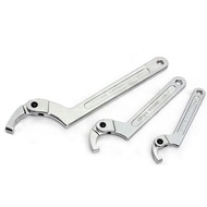 1PCS ประแจปรับ Hook Spanner สแควร์/รอบหัว CR-V Spanner Key สําหรับรอบ Bolt เครื่องมือ 19-51/32-76/51