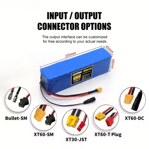 48V 13S3P 12000mAh High Power 18650 Battery Pack - DIY for Electric Vehicles & Motorcycles, with BMS