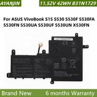 B31N1729 Laptop Battery For ASUS VivoBook S15 S530 S530F S530FA S530FN S530UA S530UF S530UN X530FN B