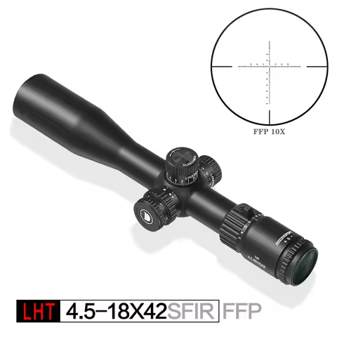 Discovery LHT 4.5-18X42SFIR Ultra-light Hunting Scope First Focal Plane Riflescope 1/4MOA Sight With
