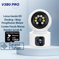 HP V380 Pro CCTV Camera 8MP Dual Lens CCTV WiFi Light IP Camera 360 PTZ Camera Long Distancehp