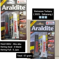 Araldite - Black - Black - 57 grams - Rapid Epoxy Iron Glue 4 Minutes 4 Minutes Original Product