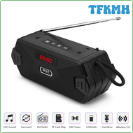 TFKMH Portable Wireless Speaker Bluetooth-compatible Outdoor USB Speakers With FM Radio Receiver AUX TF MP3 Loudspeaker For Phone PC FHERN