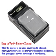 Kastar NP-FV100 LCD AC Battery Charger Compatible with Sony HDR-CX116, HDR-CX130, HDR-CX150, HDR-CX1