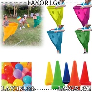 LAYOR1GG Granny Pants Yard Game Set, Funny with 4 Balls and 2 Marker Cones Freaky Party Games Pants,