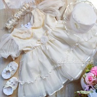Gown for ninang wedding Pangbinyag Baby Girl Set I 0-12 Months I Christening Dress I Baby Girl Dress