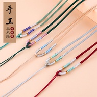 Handmade Rice Rope Accessories Necklace Rope Simple Braided Rope Pendant Lanyard diy Jewelry Accesso