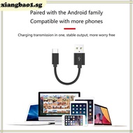 xiangbao1 Short USB to Type-C Cable Cord Support Fast Charge Data Transfer for Phone 15