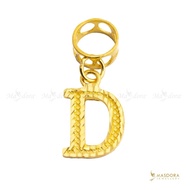 MASDORA 916 Gold Charms Charm Emas - Alphabet D (EMAS 916/22K)