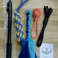 Teleskopik Anjing Teaser Stick Mainan Anjing Rod Mengusik Mainan Anjing Mainan Interaktif Anjing Mai