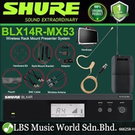 Shure BLX14R/MX53 Wireless Rack Mount Presenter Mic System with MX153 Omnidirectional Earset Microphone (BLX14R MX53)