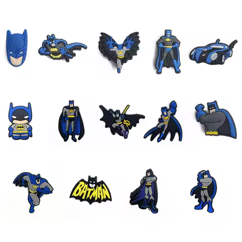 Hot Toys Batman Joker superhero Series PVC shoe Clogs Decorate DIY Shoe Charms Accessories Classic C