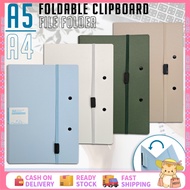 2-in-1 A4/Long Size Expanding File Folder With Clipboard Folder Organizer 8 Pockets Document Storage