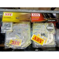 Gear set SSS 415 gear set 428 satria Fu 150/ and SSS 130 gold chain 415 chain