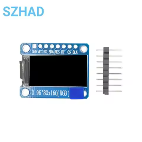0.96 Inch IPS Display OLED Module For Arduino 80*160 65K Colorful RGB TFT LCD Board ST7735 DIY