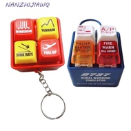 NANZHIJIAWQ EGPWS Warning Simulator, 737 Airbus Aircraft Route Pilot Keychain, Collection Plastic Pe