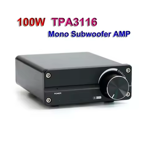 100W Mono TPA3116 Subwoofer Digital Single Channel Amplifier Home Theater Class D TPA3116D2 High Pow