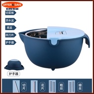 [Local Seller] Multi-functional kitchen tool Vegetable Chopper and Cutter with Drain Basket Bowl Was