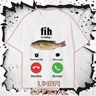 UNBR T-shirt fih Is Calling... Fish Graphic Men's Casual Trendy Style