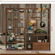 DDS - 木製置物架屏風（【組合款】6層180長【簡約+抽屜】）#N270_007_599