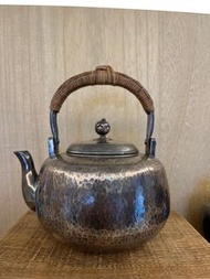 日本老件銀壺