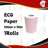 50mm x 30m ECG Paper Electrocardiogram Thermal Paper for ECG Machine