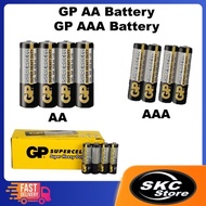 GP Battery AA / AAA Battery (Expired 2027) / GP Supercell Batteries 1.5V Carbon Zinc Battery