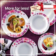 「Broken K」✼♗♕ (LOOSE) Tupperware Melamine Bowls and Plates Flower (Pinggan Mangkuk Dining Set) Bowl 