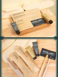 Five-Star Disposable Bathroom Supplies Set Hotel And B&B Special Toothpaste Bamboo Toothbrush Hair