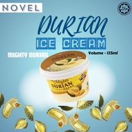 Novel Ice Cream 3 Cups Mighty Durian D24 Frozen Snack Aiskrim