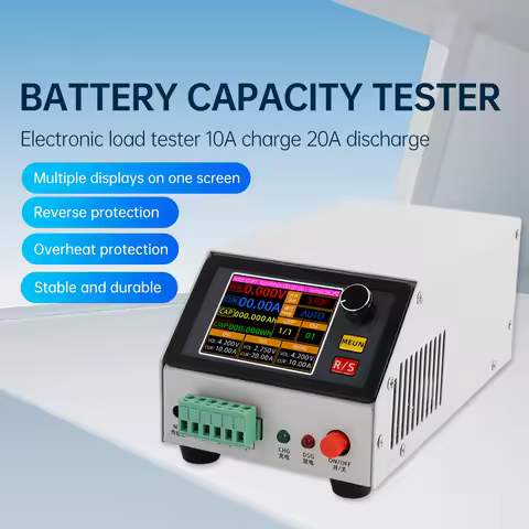 BT1CHN-18V-1020 Integrated Battery Capacity Tester EU/US/CN Plug Electronic Load Tester Multiple Pro
