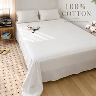 100% Cotton Flat Sheet Muji Style Japanese Style Muji Cream white high-density pure cotton flat shee